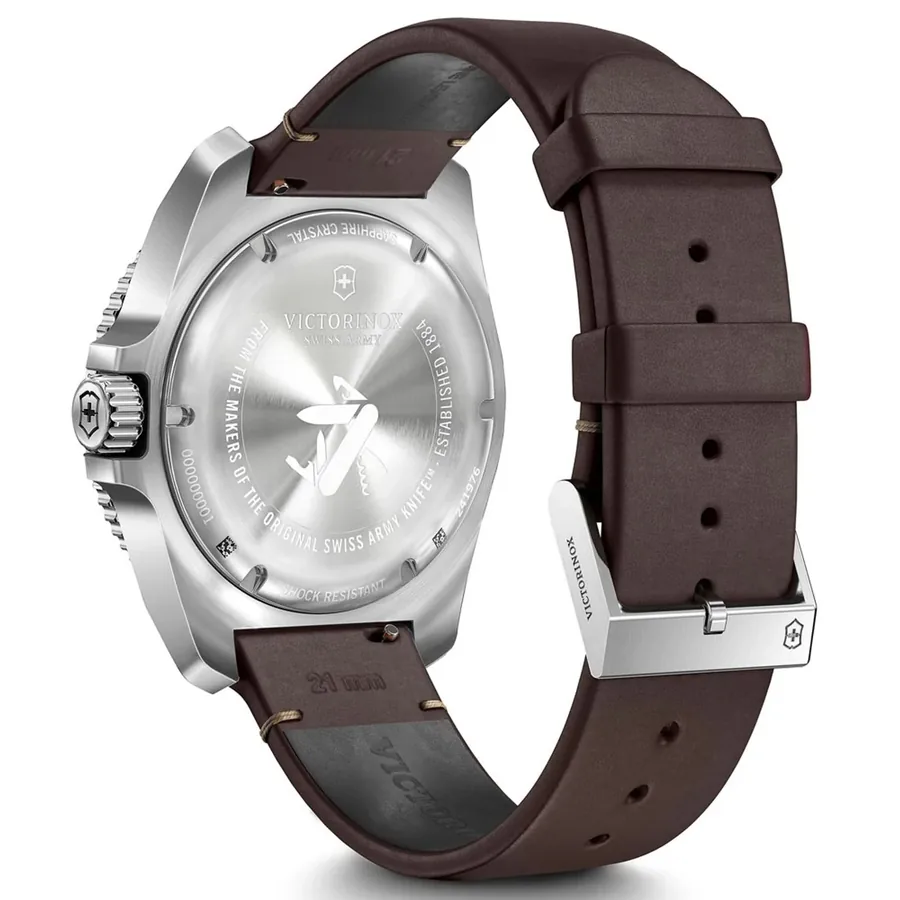 Victorinox Journey 1884 43mm Black Dial, Brown Leather Strap, view 3