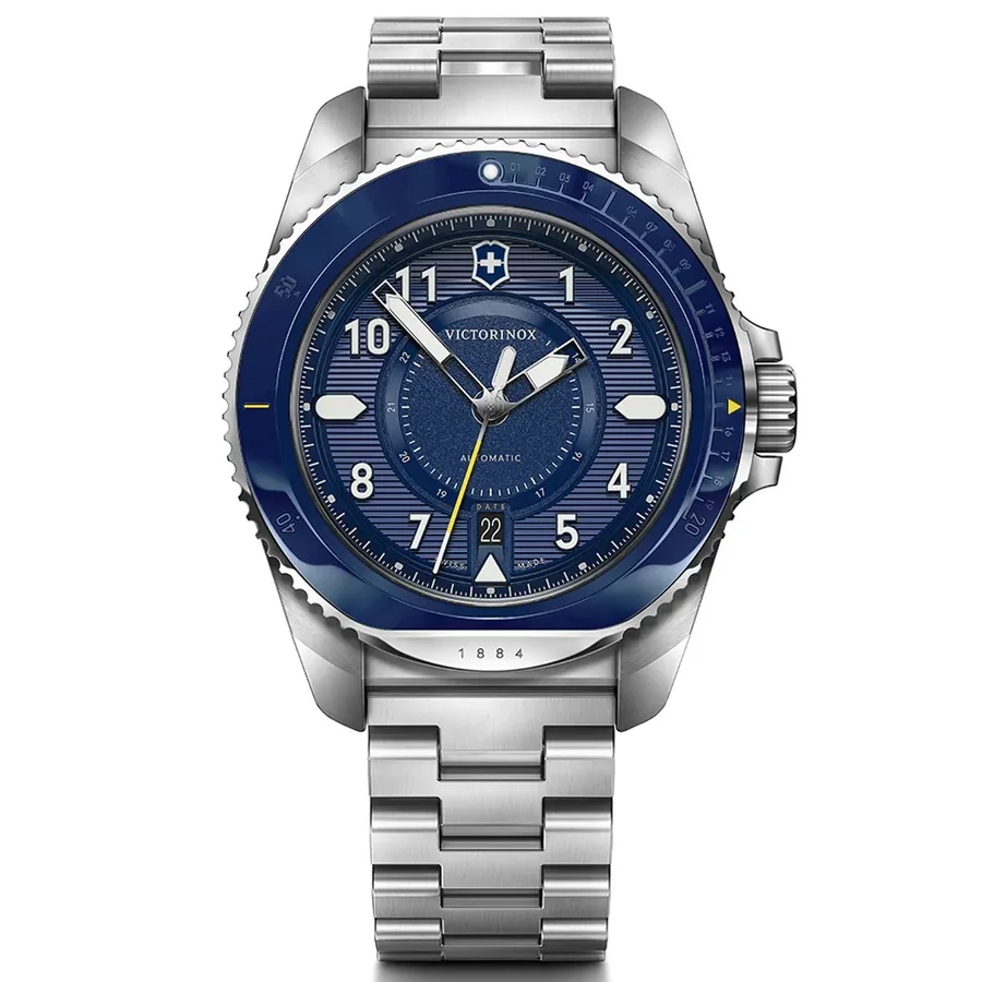 Victorinox Journey 43mm Automatic Blue Dial, front view