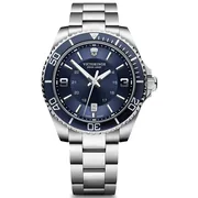 Blue dial / Silver-tone