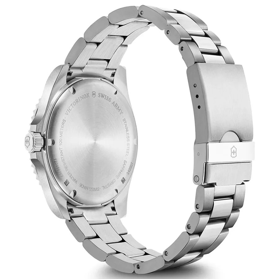 Victorinox Maverick 43mm Blue Dial, Silver-Tone Stainless Steel Bracelet, view 5