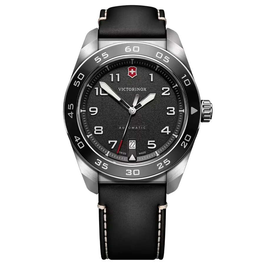 Victorinox Swiss Army 42mm Automatic Black Dial, front view