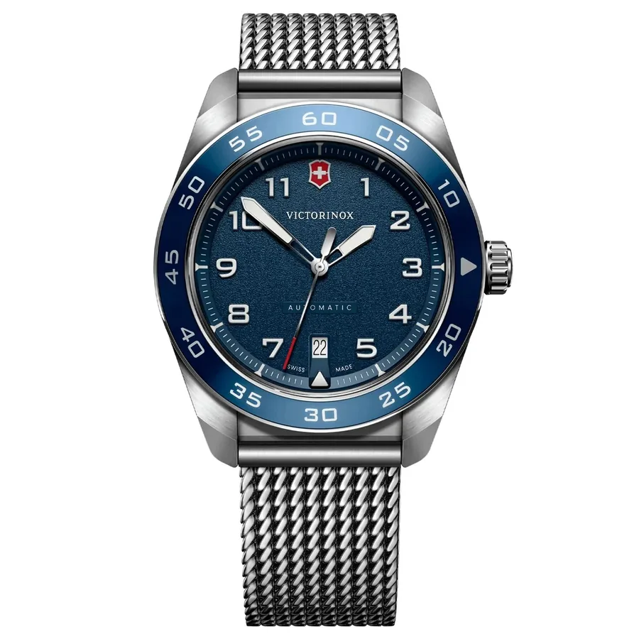 Victorinox Swiss Army 42mm Automatic Blue Dial, front view