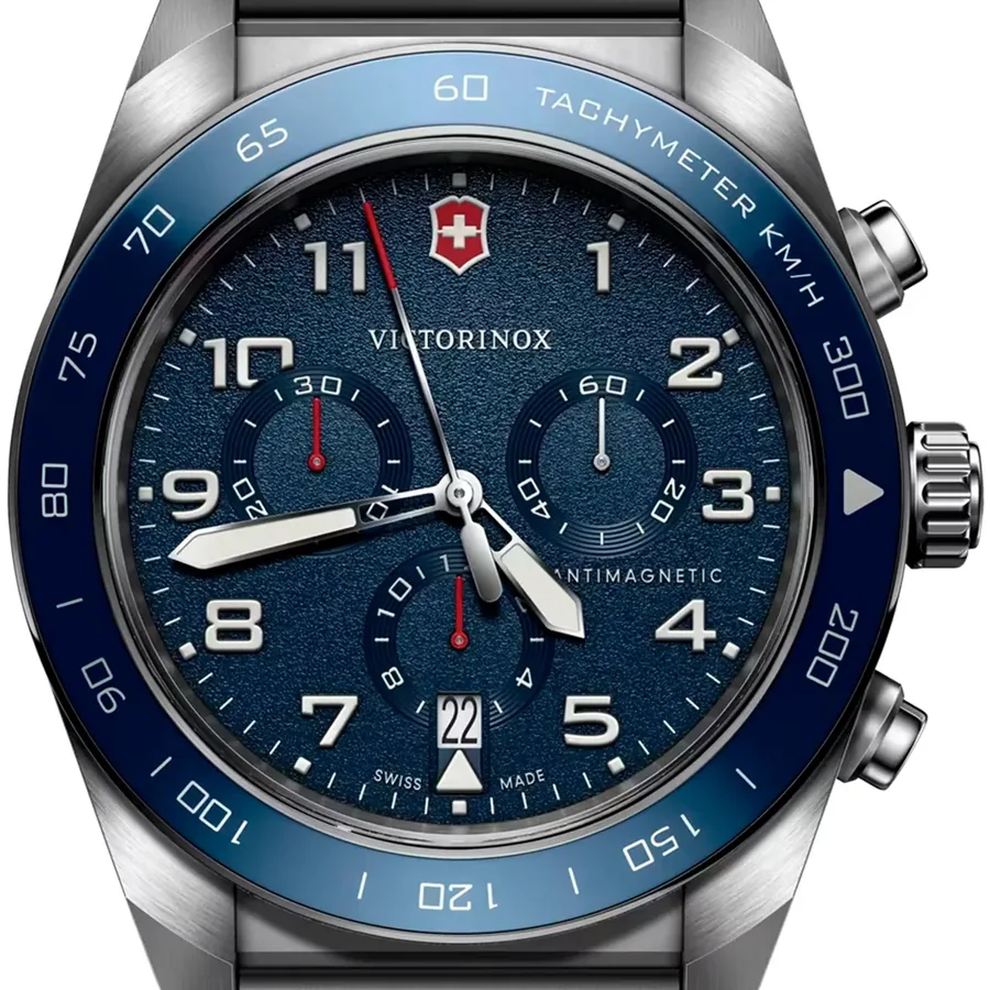 Victorinox Swiss Army 42mm Chronograph Blue Dial, view 2